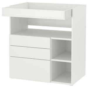 IKEA SMÅSTAD changing table, with 3 drawers, 35 3/8x31 1/2x39 3/8 in White, Ikea Ireland | 7164KCBZV