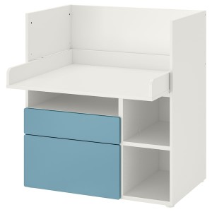 IKEA SMÅSTAD desk, 35 3/8x31 1/2x39 3/8 in Blue, Ikea Ireland | 8704XERYS