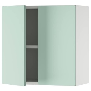 IKEA SMÅSTAD wall cabinet, 23 5/8x12 5/8x23 5/8 in White Light Green / With 1 Shelf, Ikea Ireland | 7624KSUGA