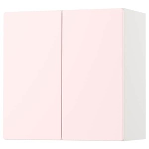 IKEA SMÅSTAD wall cabinet, 23 5/8x12 5/8x23 5/8 in White Pale Pink / With 1 Shelf, Ikea Ireland | 4082XBGQC