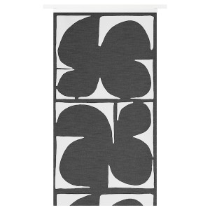 IKEA SMÅSTÄVMAL panel curtain, black/white, 24x120 in, Ikea Ireland | 7163ZVBWE