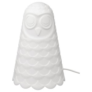 IKEA SOLBO Table lamp, white, owl, 9 in, Ikea Ireland | 5879OQFCR