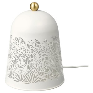 IKEA SOLSKUR LED table lamp, white/brass color, Ikea Ireland | 5734AUHRG
