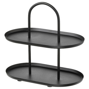 IKEA SOMMARÖGA serving stand, two tiers Black, Ikea Ireland | 4305SNOEP