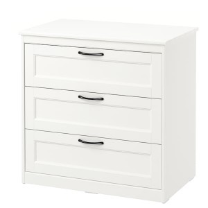 IKEA SONGESAND 3-drawer chest White, Ikea Ireland | 3254LFUWN