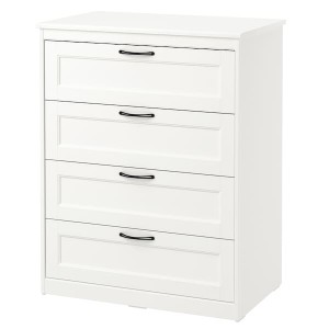 IKEA SONGESAND 4-drawer chest White, Ikea Ireland | 2768QVRFX