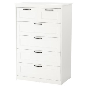 IKEA SONGESAND 6-drawer chest White, Ikea Ireland | 5617XAQCK