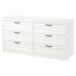 IKEA SONGESAND 6-drawer dresser White, Ikea Ireland | 1509IONUK