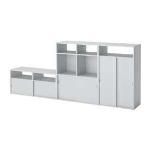IKEA SPIKSMED TV storage combination, light gray, 92x12 5/8x38 in, Ikea Ireland | 3706WPLHR