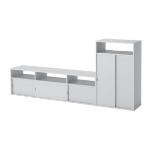IKEA SPIKSMED TV storage combination, light gray, 84 1/2x12 5/8x38 in, Ikea Ireland | 7230WGFAT