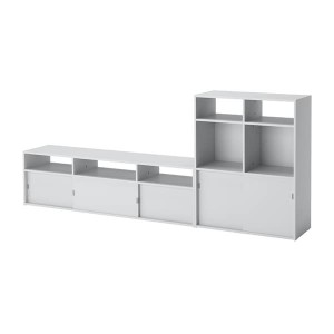 IKEA SPIKSMED TV storage combination, light gray, 91 1/2x12 5/8x38 in, Ikea Ireland | 3276OYAEC
