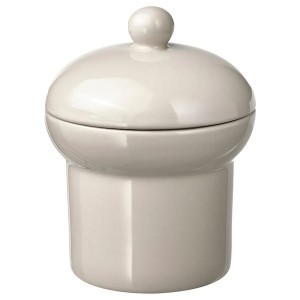 IKEA SPINNARHAJ jar with lid, off-white, 5 in, Ikea Ireland | 5813YQNRD