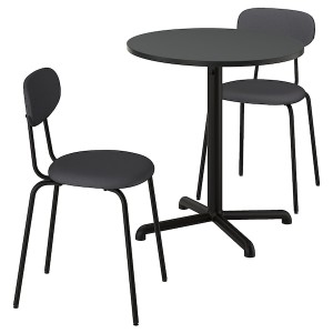 IKEA STENSELE / ÖSTANÖ table and 2 chairs, anthracite anthracite/Remmarn dark gray, 27 1/2 in, Ikea Ireland | 8175QOPTZ