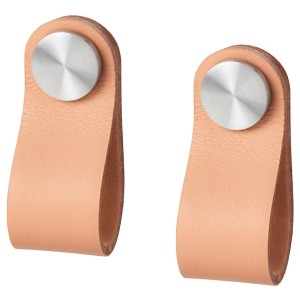 IKEA ÖSTERNÄS leather handle, tanned leather, 29/16 in, 2 pack, Ikea Ireland | 5798CGXYI