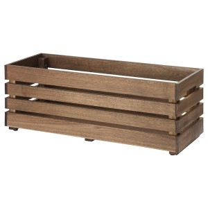 IKEA STJÄRNANIS flower box, outdoor acacia, 29 ½x10 ¾ in, Ikea Ireland | 3420EZNQU