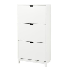 IKEA STÄLL shoe cabinet with 3 compartments, 31 1/8x11 3/8x58 1/4 in White, Ikea Ireland | 9130PAIFB