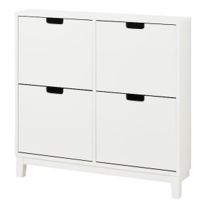 IKEA STÄLL shoe cabinet with 4 compartments, 37 3/4x6 3/4x35 3/8 in White, Ikea Ireland | 9706WCDEQ