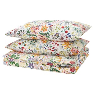 IKEA STRANDLUMMER duvet cover and pillowcase(s), King Multicolor / Floral Pattern, Ikea Ireland | 5061GEWVT