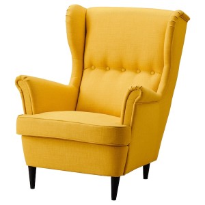 IKEA STRANDMON Wing chair Skiftebo Yellow, Ikea Ireland | 0816TIALW