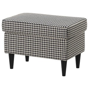 IKEA STRANDMON ottoman Vibberbo Black / Beige, Ikea Ireland | 1850UMLDA