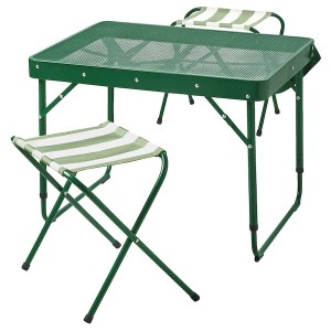IKEA STRANDÖN folding table set, green, Ikea Ireland | 9653OUEYB