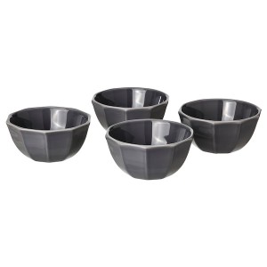 IKEA STRIMMIG bowl, 6 in, 4 pack Stoneware Gray, Ikea Ireland | 9756TWRFU