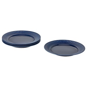 IKEA STRIMMIG plate, 10 ½ in, 4 pack Stoneware Blue, Ikea Ireland | 0174PAEBZ