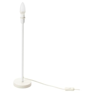 IKEA STRÅLA Table lamp base with LED bulb, white, Ikea Ireland | 6482XUVAP