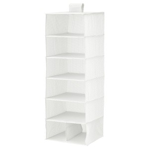 IKEA STUK storage with 7 compartments, white/gray, 11 ¾x11 ¾x35 ½ in, Ikea Ireland | 7183CSJYF