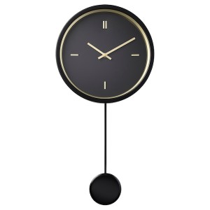 IKEA STURSK wall clock, black, 10 ¼ in, Ikea Ireland | 9264YZXRP