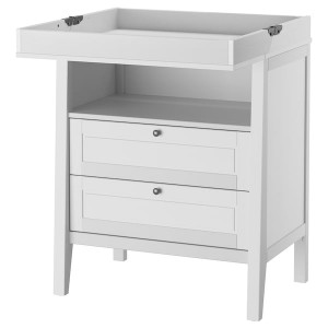 IKEA SUNDVIK changing table/chest Gray, Ikea Ireland | 3821FNMIG