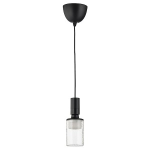 IKEA SUNNEBY / MOLNART pendant lamp with LED bulb White Textile / Tube / Shaped Patterned, Ikea Ireland | 7392LIAQC