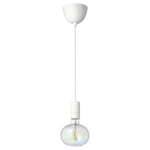 IKEA SUNNEBY / MOLNART pendant lamp with LED bulb White / Ellipse Shaped Multicolor, Ikea Ireland | 4627XOWBM