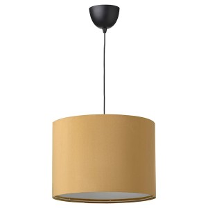 IKEA SUNNEBY / MOLNSKIKT pendant lamp, black/dark yellow velvet, Ikea Ireland | 6803LJPFC