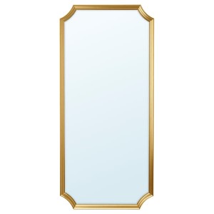 IKEA SVANSELE mirror, gold, 28 3/4x62 1/4 in, Ikea Ireland | 8251TJKPR