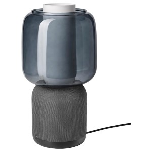 IKEA SYMFONISK Sonos speaker lamp, glass shade Black, Ikea Ireland | 5630DQYPJ