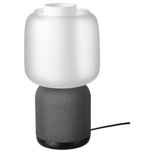 IKEA SYMFONISK Sonos speaker lamp, glass shade Black / White, Ikea Ireland | 1256CJQIR