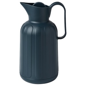 IKEA TAGGÖGA vacuum flask, 1.7 qt Black / Blue, Ikea Ireland | 8203HFOPG