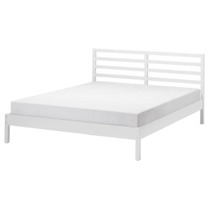 IKEA TARVA bed frame, Queen White Stained, Ikea Ireland | 9085ACTXP