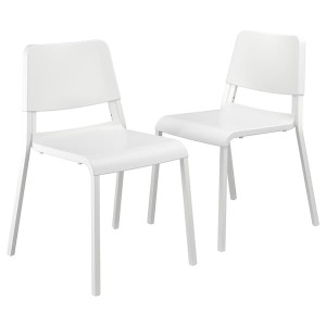 IKEA TEODORES chair, 2 pack White, Ikea Ireland | 9634EIRLV