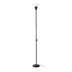 IKEA TÅGARP floor uplighter with light bulb, black/white, Ikea Ireland | 7860YJPKU