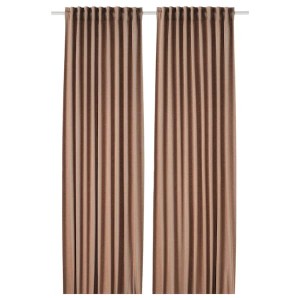 IKEA TIBAST room darkening curtains, 1 pair, 57x98 in Dark Red, Ikea Ireland | 1968FOHXR