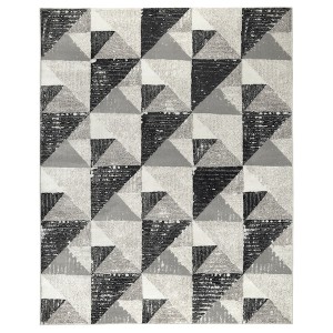 IKEA TILLFART rug, low pile, triangle/gray, 7'10 inx9'10 in, Ikea Ireland | 4768NCTJH