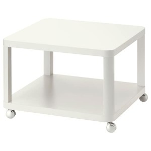 IKEA TINGBY Side table on casters, white, 25 1/4x25 1/4 in, Ikea Ireland | 2631MEXIZ