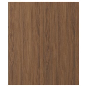 IKEA TISTORP 2-p door/corner base cabinet set, brown walnut effect, 13x30 in, Ikea Ireland | 5327XVMNC