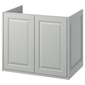 IKEA TÄNNFORSEN Bathroom vanity with doors, 30x21x25 1/8 in Light Gray, Ikea Ireland | 2680FDVWT