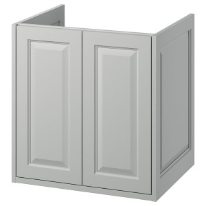 IKEA TÄNNFORSEN Bathroom vanity with doors, 24x21x25 1/8 in Light Gray, Ikea Ireland | 4725OINLS