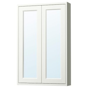 IKEA TÄNNFORSEN mirror cabinet with doors, 24x6x37 in White, Ikea Ireland | 6705HSVQE