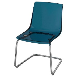 IKEA TOBIAS Chair, blue, chrome plated, Ikea Ireland | 0762HWCSN