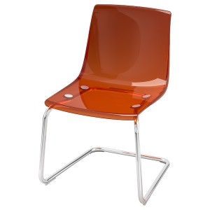 IKEA TOBIAS chair Brown / Red / Chrome Plated, Ikea Ireland | 0394PBCTE